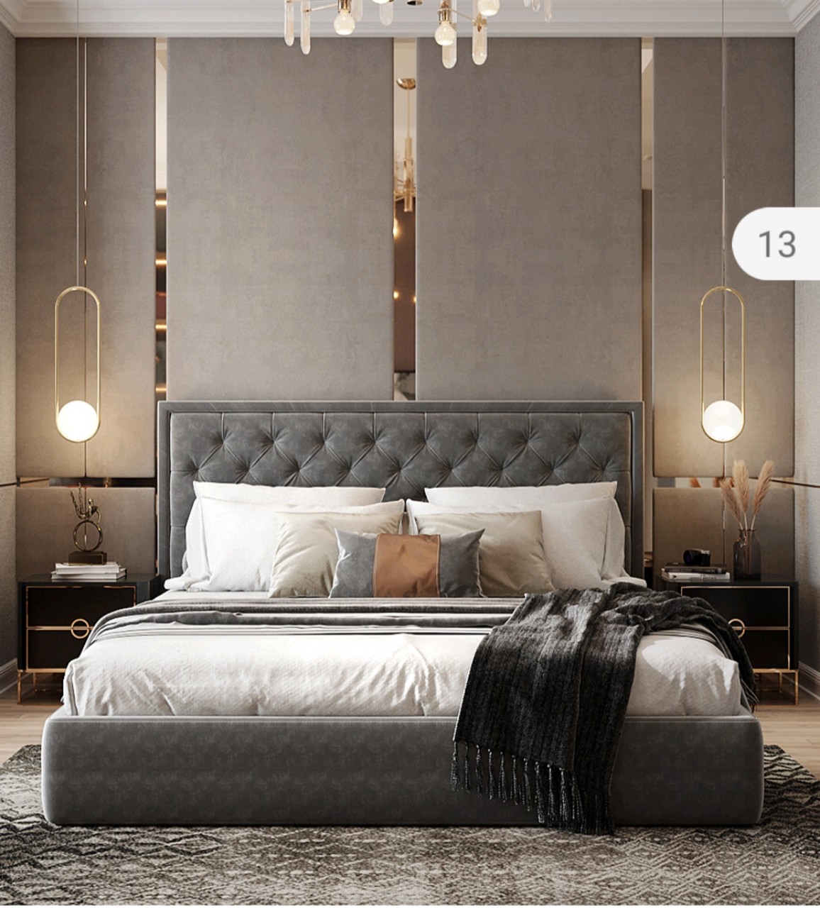 Giường ngủ bọc nỉ - da